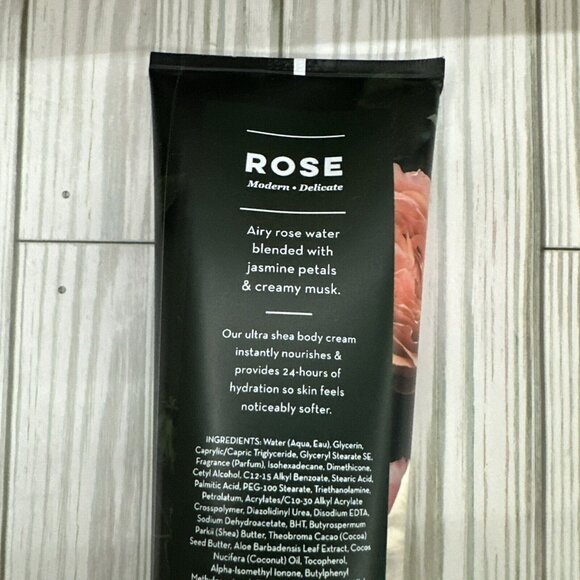 Bath and Body Works Rose 24 HR Moisture Ultra Shea Body Cream 8 oz - Picture 5 of 7